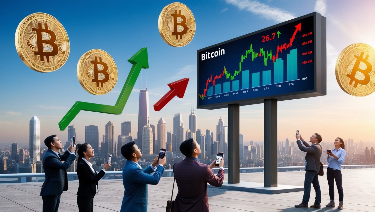 Volatile Bitcoin Market Scene